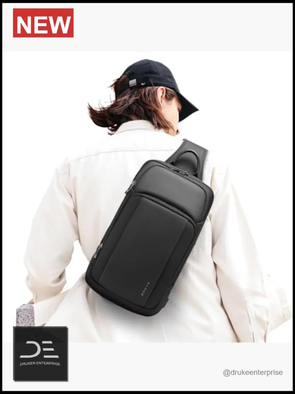Waterproof Sling Bag with Tablet Compartment Crossbody Backpack